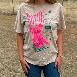 BOWIE LETS DANCE Licensed Band Tee NWT
